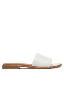 Lasocki Klapki CEO-EST-AFIONA-01 Biały. Białe klapki Lasocki, bez wzorów, ze skóry, bez obcasa. Za 119,99 zł.