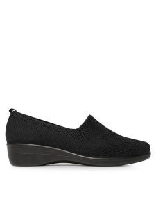 Clara Barson Półbuty HMD220355-01 Czarny. Czarne półbuty Clara Barson, bez wzorów, z materiału, bez obcasa, na płaskiej podeszwie, bez zapięcia. Za 52,99 zł.
