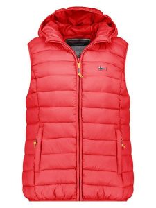 Geographical Norway Kamizelka pikowana "Vatikolor" w kolorze czerwonym rozmiar: XL. Czerwone kamizelki Geographical Norway, xl, bez wzorów, bez kołnierzyka, bez ramiączek, bez kaptura. Za 113,99 zł.