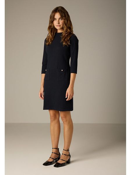 More & More Sukienka w kolorze granatowym rozmiar: 44. Niebieskie sukienki More & More, bez wzorów, bez kołnierzyka, bez ramiączek, mini. Za 236,61 zł.