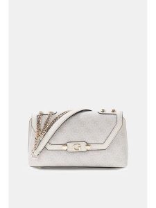 Guess Torebka Lindsey HWSG97 49210 Kremowy. Białe listonoszki Guess, z aplikacjami, ze skóry, bez dodatków. Za 584,99 zł.