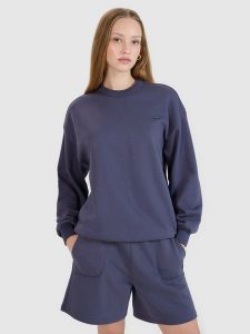 4F Bluza dresowa nierozpinana bez kaptura uniseks - szara L. Szare bluzy 4f, l, bez wzorów, z bawełny, bez kaptura. W wyprzedaży za 69,99 zł.