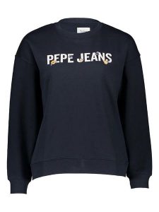 Pepe Jeans Bluza w kolorze granatowym rozmiar: L. Niebieskie bluzy Pepe Jeans, l, bez wzorów, z bawełny, bez kaptura. Za 114,17 zł.