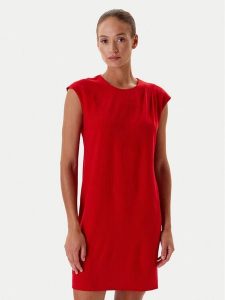 Tatuum Sukienka codzienna Zimona T2508.205 Czerwony Relaxed Fit. Czerwone kombinezony Tatuum, na co dzień, bez wzorów, z syntetyku, bez kołnierzyka, bez ramiączek, proste. Za 319,99 zł.