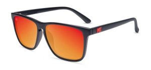 Okulary przeciwsłoneczne dla dorosłych - kategoria 3 z polaryzacją - Black / Red. Czarne okulary przeciwsłoneczne KNOCKAROUND, prostokątne. Za 152,15 zł.