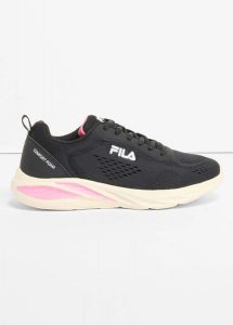 Sneakersy Fila z lekką podeszwą. Czarne buty sportowe bonprix, bez wzorów, bez zapięcia. Za 169,99 zł.