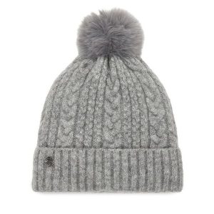 Czapka Nine West. Szare czapki Nine West, bez wzorów. Za 59,99 zł.