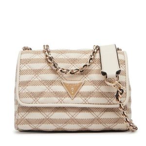 Torebka Guess. Brązowe listonoszki Guess, z aplikacjami, bez dodatków. Za 549,99 zł.