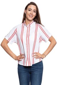 KOSZULA WRANGLER RAGLAN SS SHIRT DUBARRY W5252CKVZ 112129394. Białe koszule Wrangler, s, bez wzorów, bez kołnierzyka, bez ramiączek. W wyprzedaży za 59,99 zł.