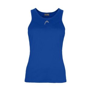 Damski tank top Head Easy Court. Niebieskie topy Head, bez wzorów, z materiału, sportowe, bez kołnierzyka, bez ramiączek. Za 154,50 zł.