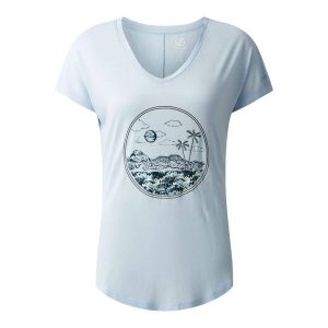 Koszulka Damska Serene Wave. Niebieskie bluzki Dare 2b, xl, bez wzorów, sportowe, bez kołnierzyka, bez ramiączek. Za 45,99 zł.