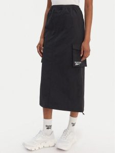 Reebok Spódnica midi Gabrielle RK25513CCW Czarny Regular Fit. Czarne spódnice Reebok, xl, bez wzorów, z syntetyku, midi. Za 249,99 zł.