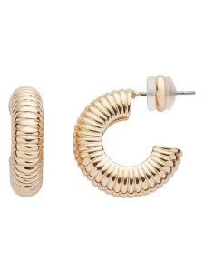 U.S. Polo Assn. Pozłacane kolczyki-kreole rozmiar: onesize. Żółte kolczyki U.S. Polo Assn., metalowe. Za 69,99 zł.