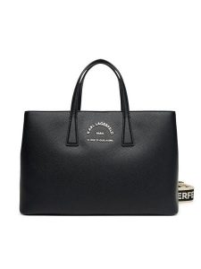 KARL LAGERFELD Torebka A3W30315 Czarny. Czarne torebki klasyczne KARL LAGERFELD, bez wzorów, ze skóry, bez dodatków. Za 669,99 zł.