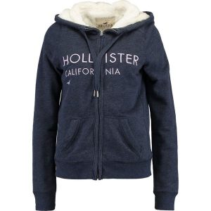 Hollister Co. SHERPA Bluza rozpinana navy. Bluzy marki Hollister Co. W wyprzedaży za 202,30 zł.