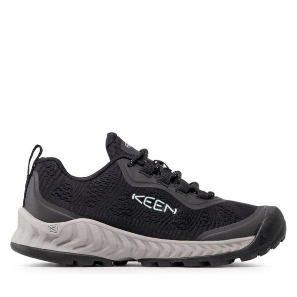 Trekkingi Keen. Czarne buty sportowe Keen, bez wzorów, bez zapięcia, trekkingowe. Za 379,99 zł.
