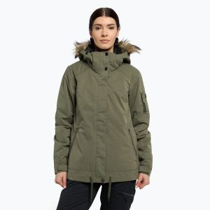 Kurtka snowboardowa damska ROXY Meade. Szare kurtki Roxy, na zimę, xs, bez wzorów, bez kaptura, narciarskie. Za 529,99 zł.