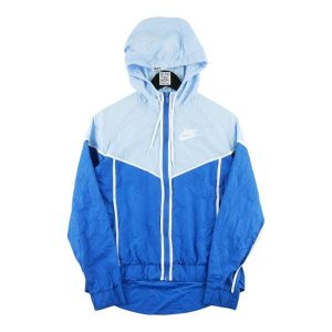 Second life - Kurtka przeciwwiatrowa damska niebieska - Jak nowy. Niebieskie kurtki Nike, bez wzorów, bez kaptura. Za 148,01 zł.