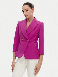 Artigli Marynarka ACGI000922 Różowy Regular Fit. Czerwone marynarki i żakiety Artigli, bez wzorów, z syntetyku. Za 589,00 zł.