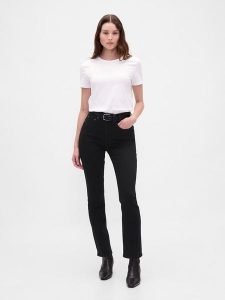 GAP Dżinsy - Slim fit - w kolorze czarnym rozmiar: W29. Czarne jeansy GAP, bez wzorów, z podwyższonym stanem. Za 164,95 zł.