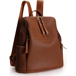 Lucky Bees Plecak w kolorze jasnobrązowym - 30 x 35 x 13 cm rozmiar: onesize. Brązowe plecaki Lucky Bees. Za 115,95 zł.