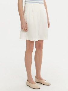 Weekend Max Mara Bermudy Ecuba 2515141032 Biały Regular Fit. Białe szorty Weekend Max Mara, bez wzorów, z bawełny. Za 509,99 zł.