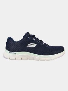 Skechers Sneakersy w kolorze granatowym rozmiar: 36. Niebieskie trampki Skechers, bez wzorów, bez zapięcia. Za 206,42 zł.