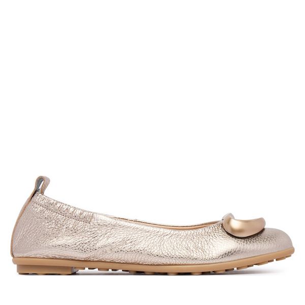 Baleriny Hispanitas. Żółte balerinki Hispanitas, bez wzorów, bez obcasa, bez zapięcia. Za 479,99 zł.