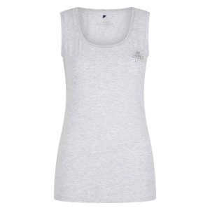 Damski tank top HV Polo Classic. Szare topy HV POLO, bez wzorów, eleganckie, bez kołnierzyka, bez ramiączek. Za 140,50 zł.