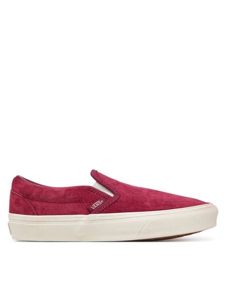 Vans Tenisówki Classic Slip-On VN000D6YZCF1 Bordowy. Czerwone trampki Vans, bez wzorów, z materiału, bez zapięcia. Za 219,99 zł.
