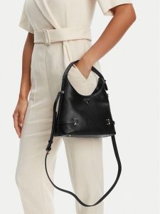 Guess Torebka HWZG96 57010 Czarny. Czarne torebki klasyczne Guess, z aplikacjami, ze skóry, bez dodatków. Za 339,99 zł.