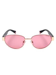 Polaroid Damskie okulary przeciwsłoneczne w kolorze czarno-jasnoróżowym rozmiar: 54. Czarne okulary przeciwsłoneczne Polaroid. Za 109,95 zł.