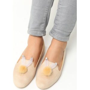 Beżowe Lordsy Like It. Balerinki marki Born2be. Za 39,99 zł.