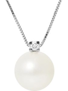 Pearline Srebrny naszyjnik z zawieszką - dł. 42 cm rozmiar: onesize. Brązowe naszyjniki Pearline, z perłą, srebrne. Za 304,99 zł.