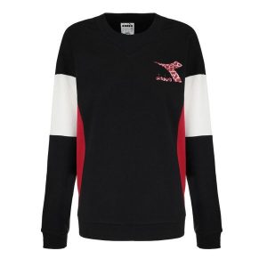 Bluza damska DIADORA L.SWEATSHIRT CREW LUSH M. Czarne bluzy Diadora, l, bez wzorów, bez kaptura. Za 89,99 zł.