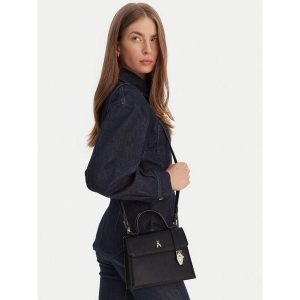 Torebka Patrizia Pepe. Czarne kuferki Patrizia Pepe, bez wzorów, bez dodatków. Za 1 199,00 zł.