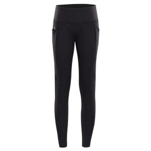 Damskie legginsy Alpine Pro Gemsa. Czarne legginsy Alpine Pro, bez wzorów. Za 326,45 zł.