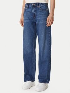 Calvin Klein Jeans Jeansy LV047F682G Niebieski Straight Fit. Niebieskie jeansy Calvin Klein Jeans, bez wzorów, z bawełny. Za 409,99 zł.