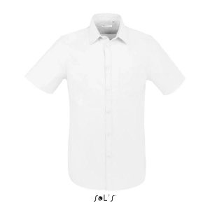 Koszula Sol's Brisbane Fit. Białe koszule SOL'S, s, bez wzorów, ze skóry, bez kołnierzyka, bez ramiączek. Za 112,00 zł.