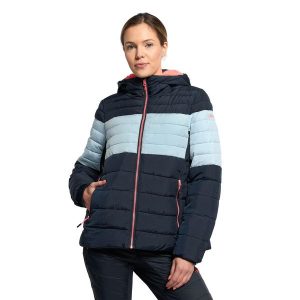 Kurtka puchowa damska CMP 32Z4176. Niebieskie kurtki CMP, xs, bez wzorów, z puchu, bez kaptura. Za 329,99 zł.