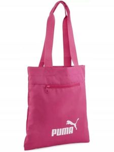 Torba sportowa Puma Shopperka. Czerwone torby podróżne i sportowe Puma, bez wzorów, z materiału, na ramię. Za 89,00 zł.