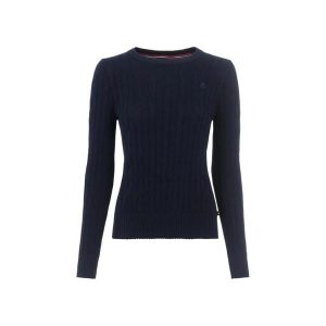 Damski sweter z okrągłym dekoltem Cavallo Bobbi. Czarne swetry klasyczne CAVALLO, na zimę, bez kołnierzyka. Za 347,00 zł.