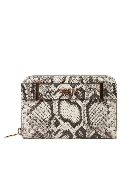 Guess Portfel SWKG96 33140 Beżowy. Brązowe portfele Guess, z aplikacjami, ze skóry. Za 129,99 zł.