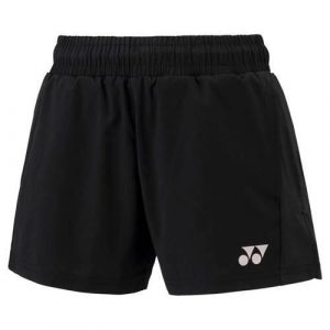 Spodnie badminton damskie Yonex CSYW00474B. Czarne szorty YONEX, bez wzorów, z materiału, sportowe. Za 243,00 zł.
