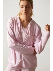 Admas Bluza w kolorze jasnoróżowym rozmiar: L. Różowe bluzy Admas, l, bez wzorów, bez kaptura. Za 81,45 zł.