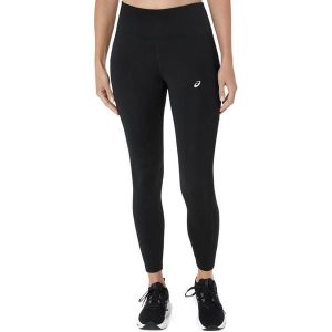 Damskie legginsy Asics Core. Czarne legginsy ASICS, bez wzorów, z materiału. Za 290,00 zł.