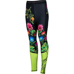 Legginsy sportowe damskie EXTREME HOBBY FOLK. Czarne legginsy EXTREME HOBBY, bez wzorów, z elastanu. Za 229,00 zł.