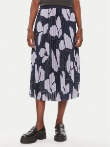 Tamaris Apparel Spódnica plisowana Capoliveri TAW0531 Granatowy Regular Fit. Niebieskie spódnice Tamaris Apparel, bez wzorów, z syntetyku. Za 299,99 zł.