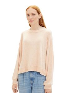 Tom Tailor Sweter w kolorze beżowym rozmiar: M. Brązowe swetry oversize Tom Tailor, m, bez wzorów, bez ramiączek. Za 48,16 zł.
