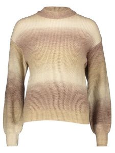 Garcia Sweter w kolorze beżowo-brązowym rozmiar: XL. Brązowe swetry oversize Garcia, xl, bez wzorów, z wełny, bez ramiączek. Za 83,42 zł.